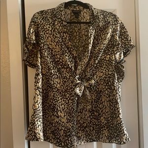 Animal print top